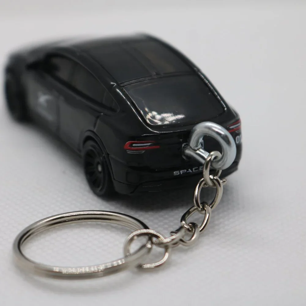 Matchbox Space X custom keychain Tesla model X 1:64 scale